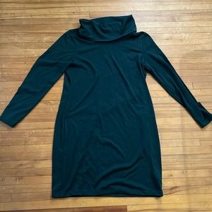 Old Navy Green Long Sleeve Turtleneck Dress